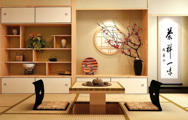 Rumah dengan Lantai Berpola Tatami